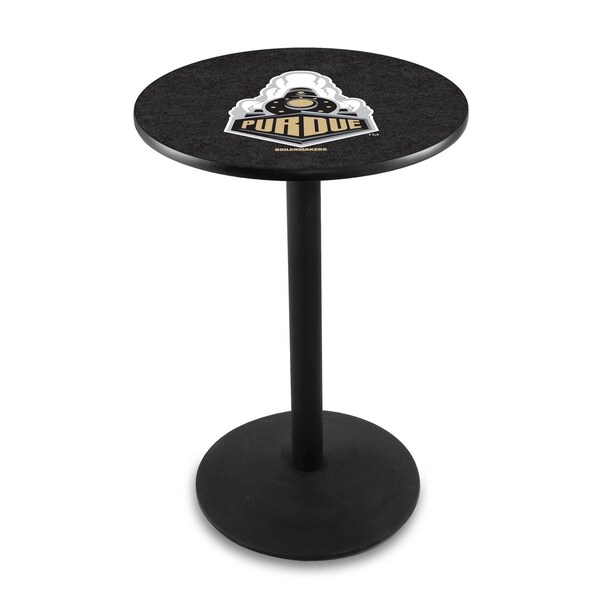 36" Blk Wrinkle Purdue Pub Table